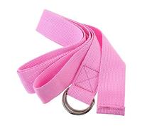 Milisten Practical Yoga Auxiliary Stretch Strap Pink Non Elastic Yoga Rope for Pilates and Flexibility Training for Muscle Relaxation Posture Correction and Daily Stretching Exercises