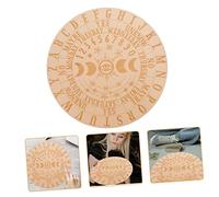 Milisten Premium Wooden Pendulum Board for Divination Creative Symbol Design for Meditation Psychic Guidance and Decision Making Lightweight Home Decor