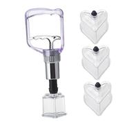 Milisten Professional Cupping Vacuum Massage Cups for Body Therapy Strong Suction Heart-Shaped Cups Easy to Use and Clean Suitable for Family and Multi-Area Use
