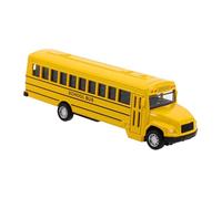 Milisten Pull Back Yellow School Bus Die Cast Vehicle Model for Boys for Party Favors Birthday Celebrations Educational Play Authentic Design