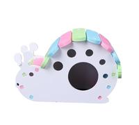 Milisten PVC Snail Shape Hamster House DIY Small Pet Sleeping Nest Cabin for Hamsters Mice Hedgehogs Durable Hideout and Play Spot with Bedding Filling Option