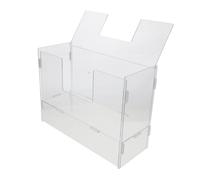 Milisten Rabbit Guinea Pig Feeder Hay Holder Acrylic Groove Easy to Clean Acrylic Construction Pet Feeding Station Hay Dispenser