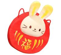 Milisten Rabbit Year Plush Crossbody Bag Cute Cartoon Money Pouch Versatile Coin Bag for Year Birthdays Special Occasions