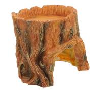 Milisten Realistic Aquarium Resin Tree Stump Ornament Fish Tank Decoration Compact Hollow Driftwood Shelter for Fish and Pleco Caves Reusable Landscape Hideout for Aquariums and Reptile