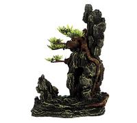 Milisten Realistic Artificial Tree Branches for Reptile Tank Decor Durable Resin Terrarium Decorations Simulation Mountain Style Aquarium Habitat Accessories Easy Maintenance