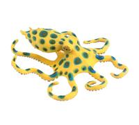 Milisten Realistic Blue Ringed Octopus Figurine Marine Animal Model for Educational Play Plastic Sea Creature Decoration for Science Projects and Cake Toppers