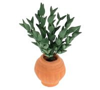 Milisten Realistic Dollhouse Miniature Bonsai Plant Model for Decor Scale Artificial Potted Plant for Mini House and Dollhouse Accessories for Crafts and Family Projects