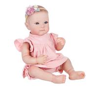 Milisten Realistic Reborn Doll Soft Vinyl Lightweight Plaything for Imaginative Role Play and Nurturing Skills Development with Flexible Limbs Gift for Birthdays Random Color