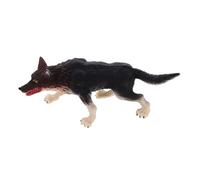 Milisten Realistic Solid Wolf Figurine Standing Simulation Model for Cognitive Learning and Home Garden Decoration Small Detailed Wild Animal Statue for Desktop and Patio Display