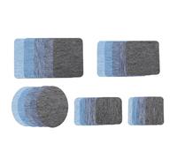 Milisten Rectangular and Circular Denim Patches for Clothes Repair, Practical and Easy to Use Clothes Patches for Jeans, for Festival Decoration and Clothing Restoration