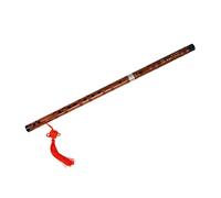 Milisten Red-brown E Key Beginner Bamboo Flute Traditional Chinese Dizi Instrument for Learning and Grading with Handmade Craftsmanship