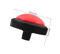Milisten Red Game Buzzer with Buttons and LED Light Electronic Quiz Responder for Adults Fun for Game Shows and Classroom Competitions Random Color