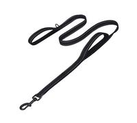 Milisten Reflective Nylon Dog Lead for Large Dogs Training Leash Double Handles Heavy Duty Walking Lead Safety for You Your Pet for Daily Use Walking Jogging Camping Hiking