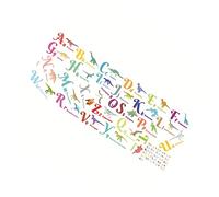 Milisten Removable Dinosaur Design Wall Decal Alphabet Cartoon Stickers for Room Decoration Durable PVC Wall Art for Living Room and Nursery Easy Peel and Stick Application