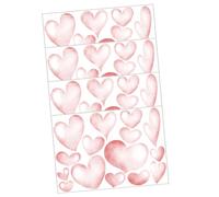 Milisten Removable Heart Wall Decal DIY Heart Sticker for Bedroom Decoration Creative Adhesive Wall Art Home Furnishing Matching Gift