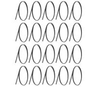 Milisten Repair Purfling Strips Guitar Binding Plastic Edging 20Pcs Black 1650X6X1.5Mm for Acoustic Classical Guitar DIY