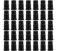 Milisten Replacement, 35pcs Socket Insert for Stem Caster Wooden Wear Resistant Abs Material, Small Socket Castors Leg Mounting Use and Furniture Suitable for Chair Trolley