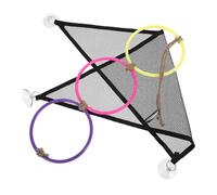 Milisten Reptile Climbing Net Geckos Hammock Hammock for Bearded Dragon Black Plastic High-strength Material with Hanging Fixtures Safe Climbing Simulates Wild Environment for Indoor