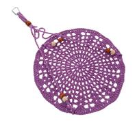 Milisten Reptile Hammock Hanging Swing Soft Cotton Rope Bed for Bearded Dragons Geckos and Lizards Easy to Fix Washable Purple Summer