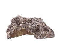 Milisten Reptile Rock Hideout Cave Durable Aquarium Decor for Betta Fish Shrimp Lizards Naturalistic Design Promotes Relaxation Healthy Behavior Easy to Clean Maintain
