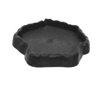 Milisten Reptile Water Dish for Bearded Dragons Tortoises Lizards Natural Stable Base Easy to Clean Feeding Bowl Water Tray for Terrarium Environments
