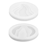 Milisten Resin Coaster Molds 2Pcs Silicone for DIY Crafting, Island Themed Placemat and Cup Mat Casting Moulds for Home Decor