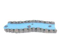 Milisten Resin Miniature Water Creek for Dollhouse Garden Decor Therapeutic Sand Tray Accessory Vibrant Handcrafted Zen Garden Stream Figurine for Mental Health Support and Relaxing