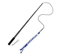 Milisten Retractable Dog Flirt Pole, Extendable Interactive Teaser Stick, Tail-chasing Exerciser for Pets, Black, Size L