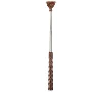 Milisten Retractable Wooden Back Scratcher Portable Extendable Itch Relief Tool for Adults Elderly Comfortable Smooth Manual Back Scratching Tool