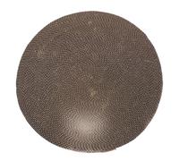 Milisten Reusable Corrugated Cat Scratcher Replacement Core, Wear-resistant round Kitten Scratch Pad for Indoor Floor Use, Funny Cat Scratching Mat for Furniture Protection