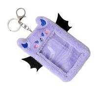 Milisten Reusable Plush Card Sleeve Devil Clip for Doctors and Students, Decorative and Protective Id Card Holder