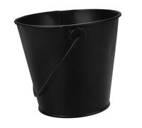 Milisten Reusable Tinplate Bbq Oil Drip Bucket for Grill Grease Collection Compact Black Barbecue Accessory for Smoke Reduction and Easy Cleaning Portable Grease Catcher for Outdoor Cooking
