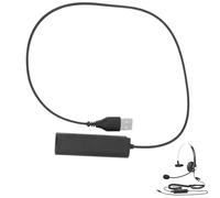Milisten RJ9 to USB Adapter: Use Professional Office Headsets with PC/Laptop - Plug & Play Converter - Reliable Audio for Work from Home & Call Centres