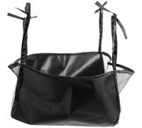 Milisten Rollator Storage Bag Oxford Cloth Under Seat Wheelchair Basket Portable Hanging Pouch Walker Accessories Large Capacity Easy Install Black