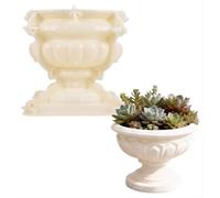 Milisten Roman Planter Mould, Reusable Plastic Concrete Flower Pot Mold