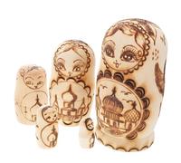 Milisten Russian Matryoshka Dolls of Unfinished Nesting Dolls Double-headed Eagle Craft Project for Boys and Girls Adults Thanksgiving Christmas