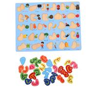 Milisten Russian Puzzle Arabic Alphabet Board Arabic Alphabet Puzzle Wood