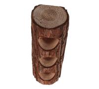 Milisten Rustic Driftwood Planter Pot Handmade Solid Wood Flowerpot for Succulents and Bonsai with Breathable Design Natural Wooden Bark Container for Garden Patio and Indoor Decorative
