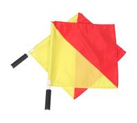 Milisten Safety Signal Flags 2Pcs Red Yellow PVC Poles for Naval Training and Boat Performance Communication