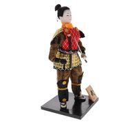 Milisten Samurai Doll Japanese Ninja Decoration Authentic Traditional Japanese Tabletop Artwork Striking Home Decor Unique for Collectors Embodiment of Cultural Heritage