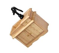 Milisten Scale Dollhouse Accessory for Mini House Premium Wood Wash Basin Model for Tiny Homes Miniature Scene Design