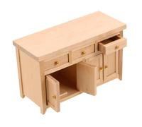 Milisten Scale Wooden Dollhouse Cabinet Mini Wood Furniture for Living Storage Realistic Miniature Cabinet for Dollhouse Scene Layout