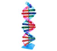 Milisten Scientific Dna Double Helix Model for Students Portable and Sturdy Gene Learning Tool Realistic Structure Kit with Vibrant Colors for Interactive Biology Lessons and Self-study