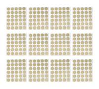 Milisten Scratch Off Stickers Versatile Application 360pcs Circle Self-Adhesive Gold, Round Plastic Labels for Scratch Card Making, Round Plastic Labels Versatile Application for Family