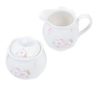 Milisten Set of Ceramic Sugar and Creamer Milk Pitcher Exquisite Kitchen Essentials