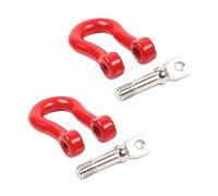 Milisten Shape Tow Hook Ring Red Car Tow Hook for Sturdy Alloy Material Easy to Install Stylish Car Accessory