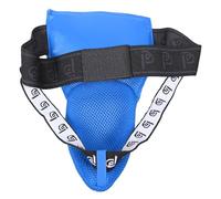 Milisten Shock Absorbent Groin Protector Cup for Martial Arts Training, Breathable Blue Taekwondo Youth Groin Guard, Boxing Kickboxing Athletic Gear for Boys Sports