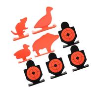 Milisten Shooting Targets with Resetting Feature Animal Silhouette 8pcs Stainless Steel and Enhanced Visibility for Backyard and Hunting Trips Training