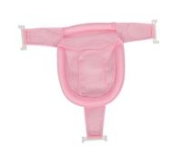 Milisten Shower Mesh Bath Seat Support with Pink Bath Net for Newborns Comfortable and Secure Non Slip Design for Bathtubs and Showers