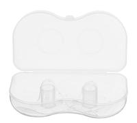 Milisten Silicone Breastfeeding Shields Simple to Wear with Storage Carry Case with Quick and Convenient Application , Triangular Protective Breast Covers for Nursing Mothers
